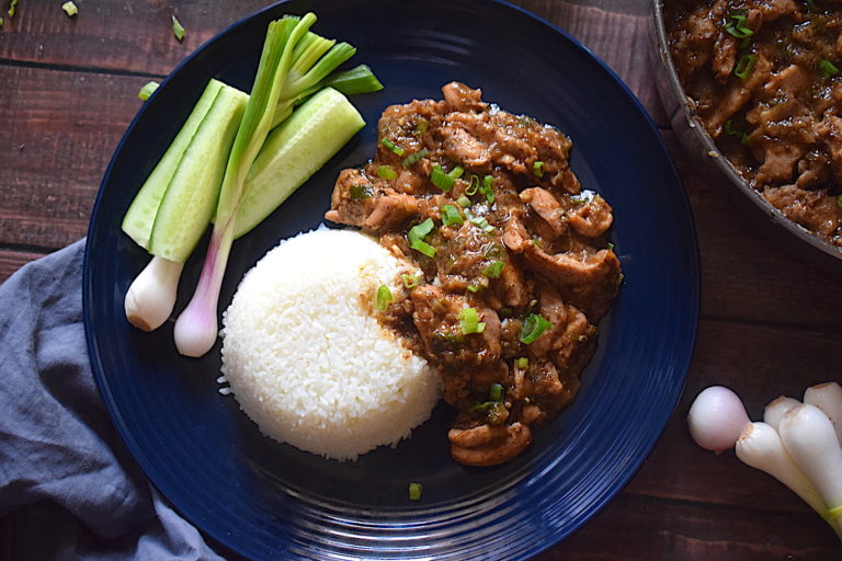 Asian Style Chicken in Mushroom Sauce | With Video