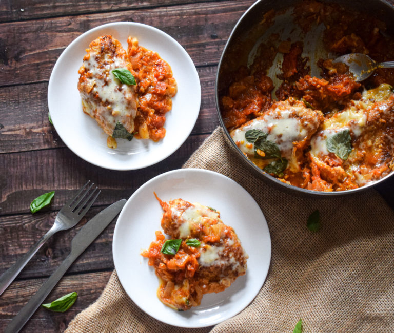 Cheesy Tomato and Basil Chicken