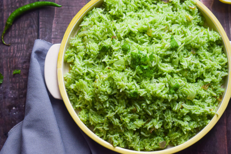 coriander rice