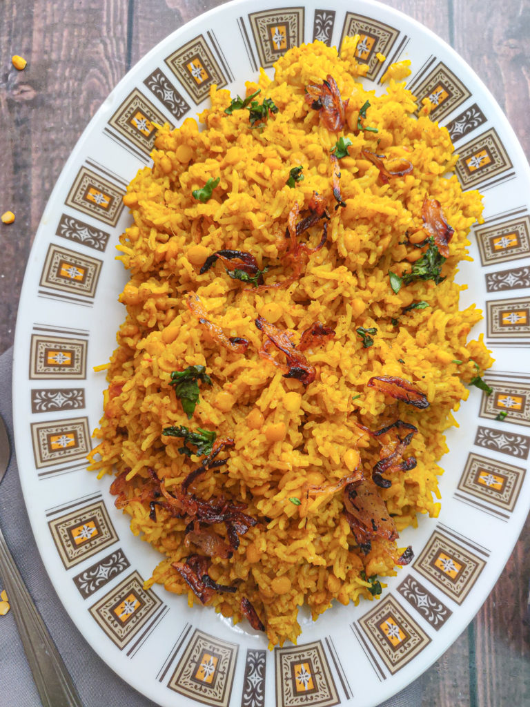 chana dal pulao