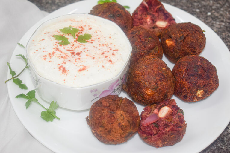 beetroot falafel
