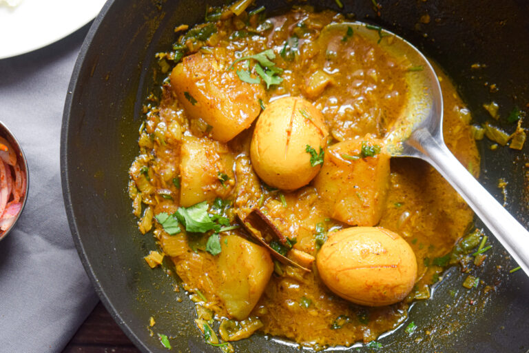 egg curry with potatoes
