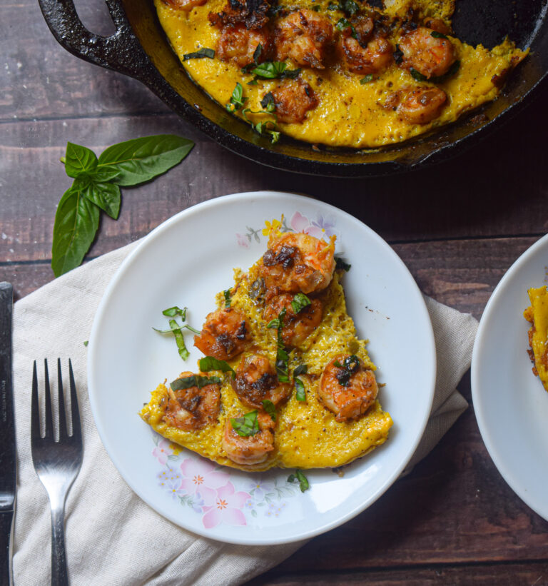 prawn omelette