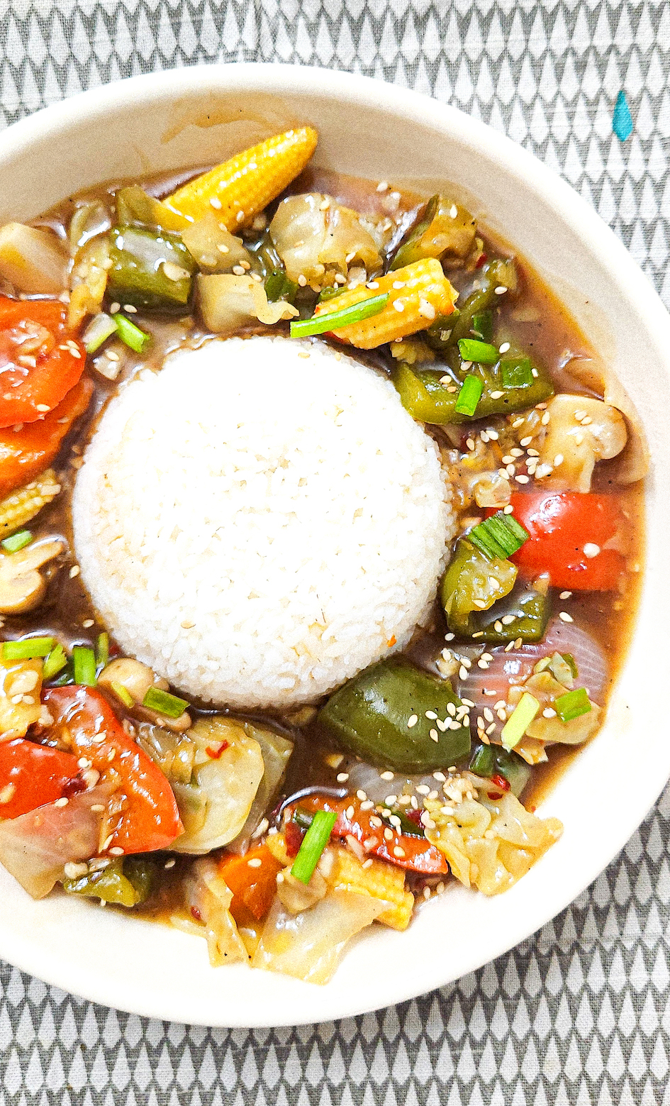 vegetables in hot garlic sauce