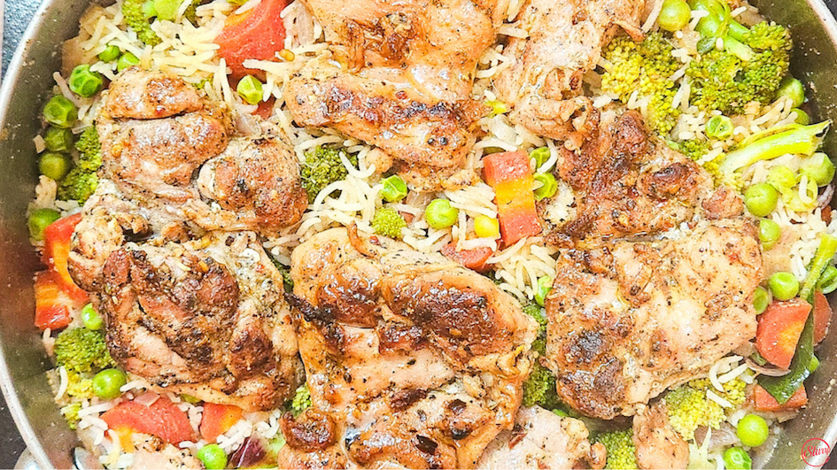 One Pot Chicken and Rice With Vegetables