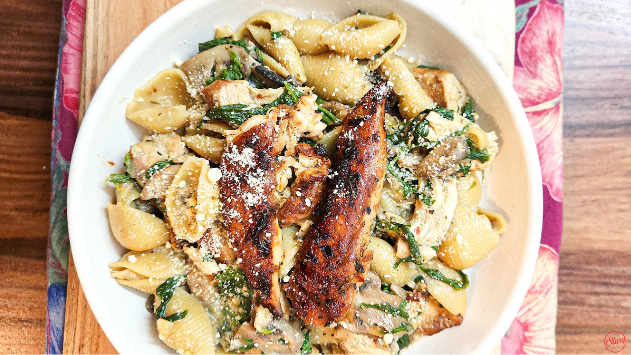 One Pot Chicken and Mushroom Pasta Recipe