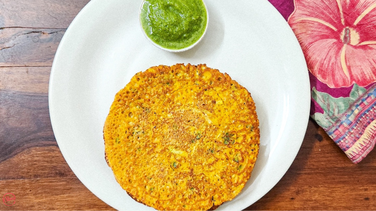 Lauki Besan Chilla with Amla Chutney