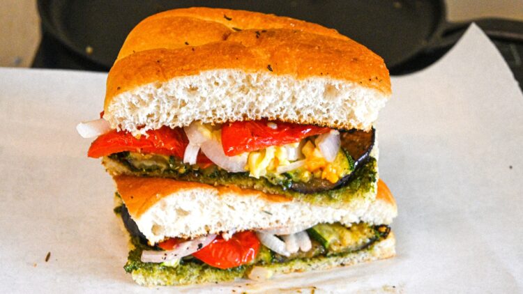 grilled vegetable sandwich