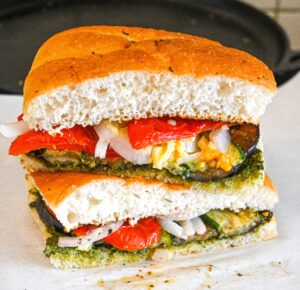 grilled vegetable sandwich